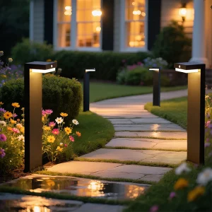 VerLuce solar pathway lights 4pk - Solar landscape lights