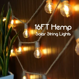 Solar string lights hemp lights solar hemp lights solar string hemp lights