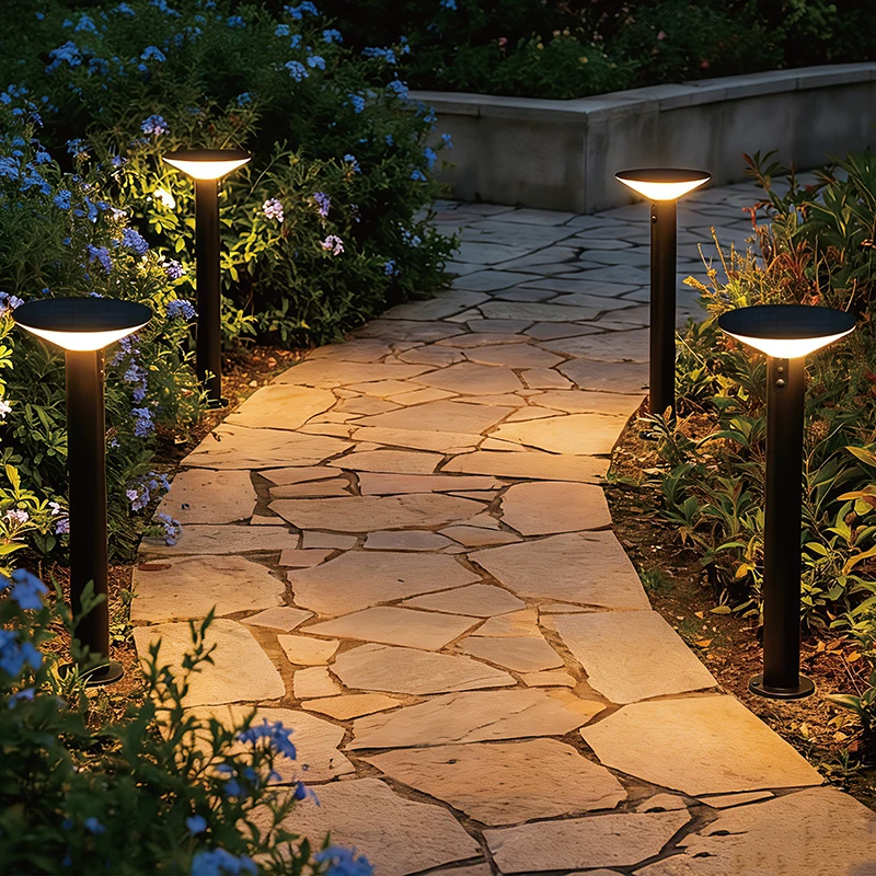 VerLuce solar pathway lights with motion sensor - Victorian Series - 4pk