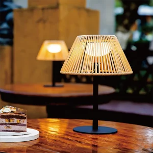 VerLuce Rattan Series Solar Outdoor Desk Lamps