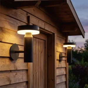 VerLuce Barn Series Outdoor Solar Wall Lights - 2pk