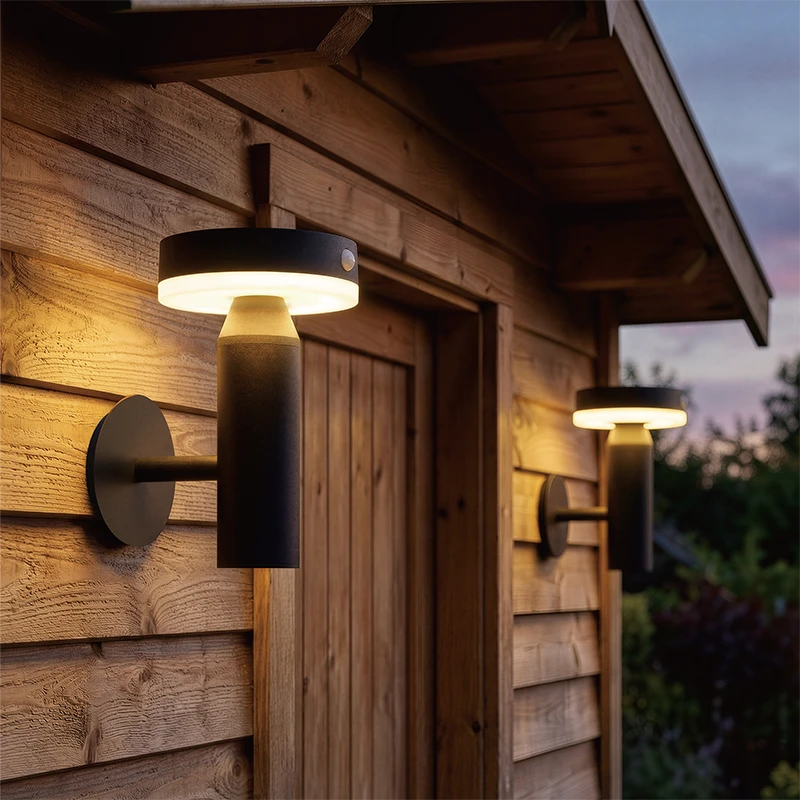 VerLuce Barn Series Outdoor Solar Wall Lights - 2pk