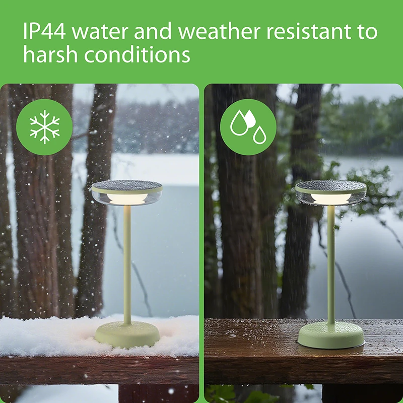VerLuce solar outdoor table lamp cocktail series is ip44 weather resistant