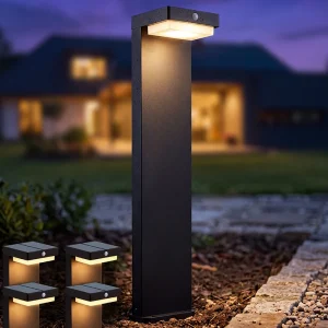 VerLuce Solar Pathway Lights Courtyard Series 4pk Main Image Close Up