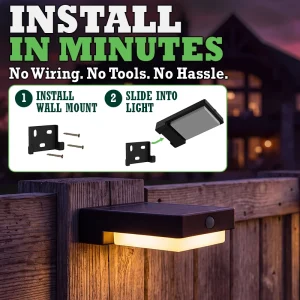 solar fence lights