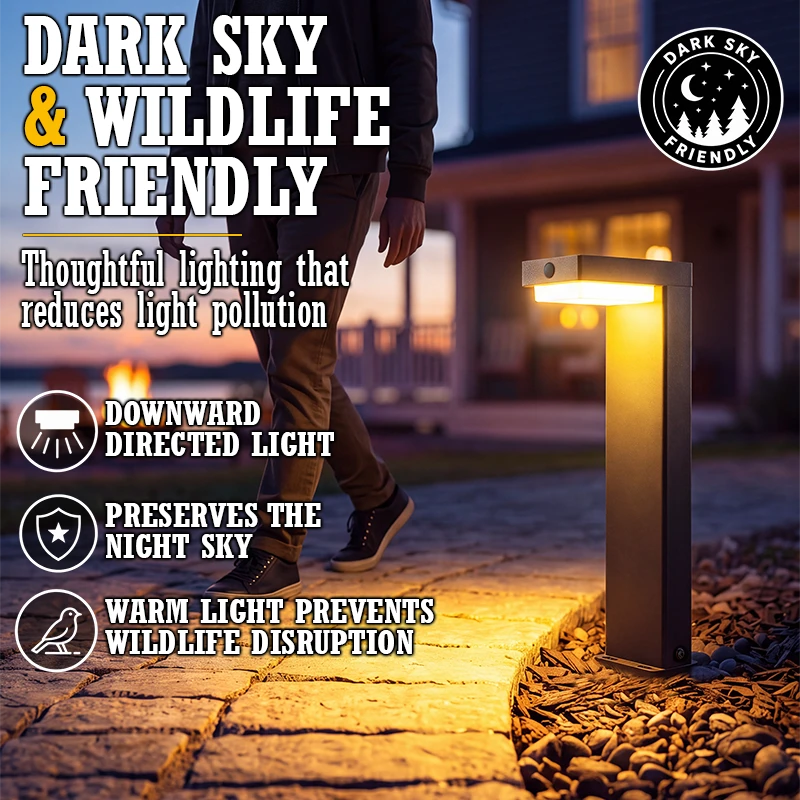 dark sky friendly solar walkway lights
